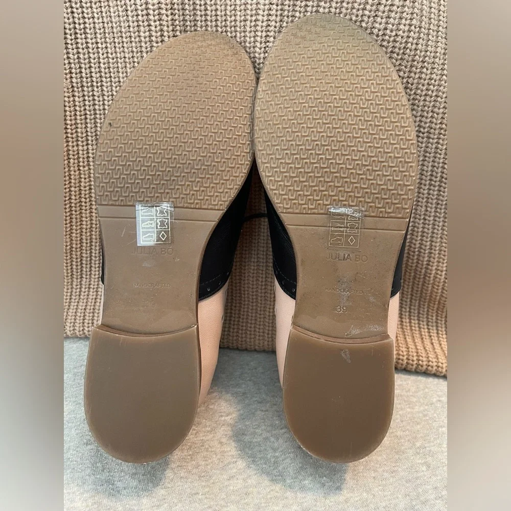 Julia Bo Floral Brogue Leather Oxfords - Size 39 - Picture 8 of 9